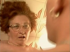 Cocksucking granny fucked in her hairy pussy videos