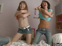 Lesbian teen couple seduce a guy movies at kilopills.com