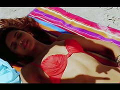 Deepika padukone exposing in red bikini khanki tubes