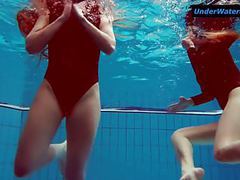 Two hot teens underwater movies at find-best-lingerie.com