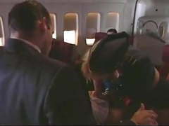 Gangbang in airplane and at the airport clip