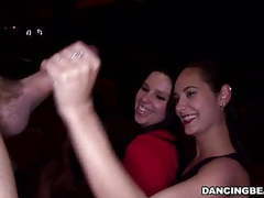 Crazy girls enjoying male stripper party movies at kilopills.com