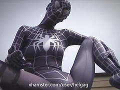Real spider-woman super flexible - by helga movies at find-best-babes.com
