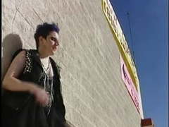 Chunky pale goth punk hooker fucked up ass tubes