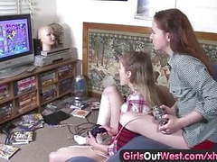 Girls out west - lesbian babes with hairy and trimmed cunts movies at freekilomovies.com