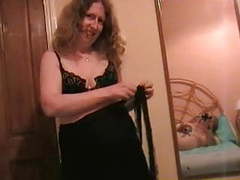 Mature lady strips clip