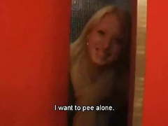 Dutch amateur masturbates in public! videos