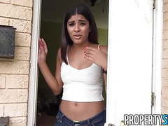 Propertysex - latina speaks no english fucks her landlord