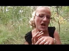 Hot german blonde with glasses outdoor movies at find-best-hardcore.com