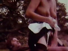 Vintage: 70s couple fuck outdoors