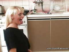 Destroy the dutch blonde face blowjob session to relax