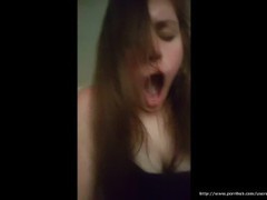 Highschool girl fucks a big cock for the first time. and she loves it! movies