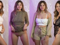 Sexy try on haul from beautiful teen, Amateur, Babe, Big Tits, Blonde, Striptease, Teen (18+), Russian, Exclusive, Verified Amateurs