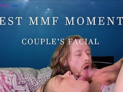 Couple's facial, double bj, pegging - best mmf moments