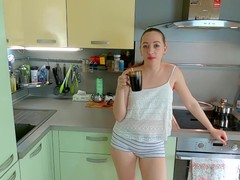 Lustful wife seduced husband's friend while he was not at home, Amateur, Blowjob, Creampie, Reality, Teen (18+), POV, Russian, 60FPS, Verified Amateurs videos