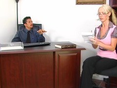 Fucking in the office with fake tits blonde secretary nikki benz