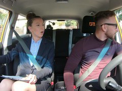 Hardcore fucking in the car with clothed brunette amylia argan