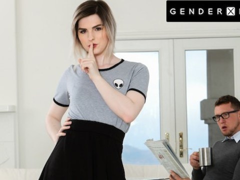 Genderxfilms - horny trans stepdaughter fucks stepdads huge cock