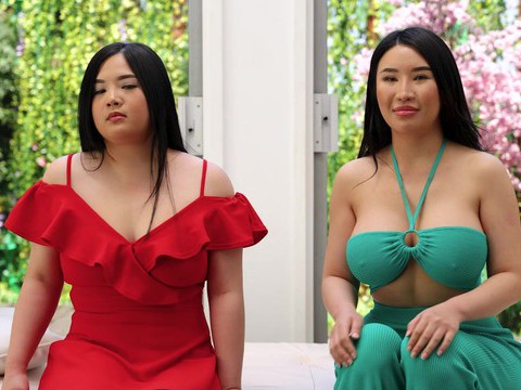 Bubble butt asian girls suki and miki have a ffm threesome