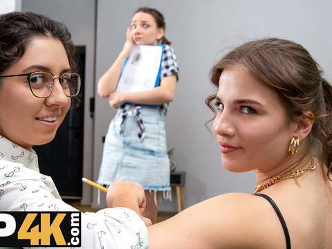 Vip4k. lesbians is a perfect work break for these office whores