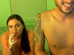 Couple hangs out on webcam videos