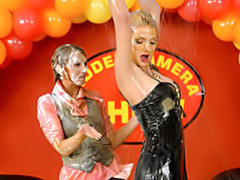 Girls covered in food movies at freekilomovies.com
