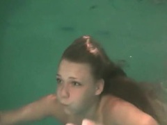 Neatly trimmed pubic hair on teen in pool movies at freekiloporn.com