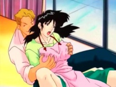 Hentai sex scene with erotic blowjob