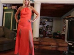 Tall blonde beauty strips to high heels movies at freekilomovies.com