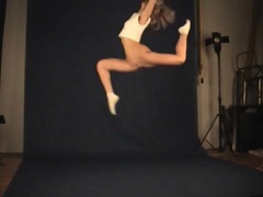 Sporty teen with a hot ass leaps into the air videos