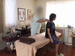 Japanese girl gets massage and has sex