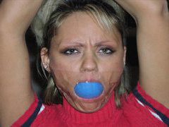 A compilation of gagged girls videos