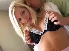 Exceptionally attractive blonde in censored fuck videos