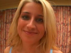 After a blowjob she has pov sex with him clip