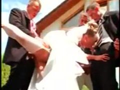 Gangbang of a hot bride with pissing videos