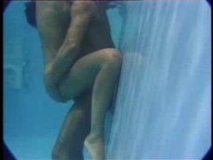 The poolboy nails the skinny dipping milf