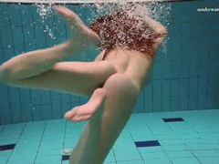 Underwater with a busty naked babe as she swims movies at freekilomovies.com
