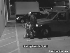 Cumshotti presents: Security guard blown by slut in parking lot