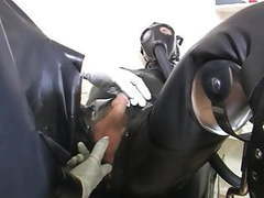 Find-Best-Shemale.com presents: Heavy rubber breath control 1of 3