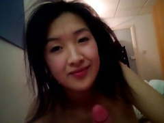 Lingerie Mania presents: Asian girl swallows his load