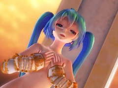 RelaXXX presents: Mmd blue hair cutie sweet tits gaping pussy views gv00158