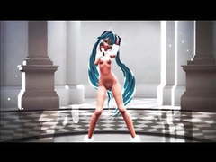 UhAnal presents: Mmd blue hair cutie for valentines gv00097