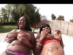 Lingerie Mania presents: Black chicks with big tits stacy & aline