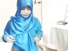 Satin hijab 1