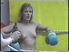 Real topless boxing