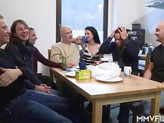 KiloVideos presents: German anal student in the kitchen