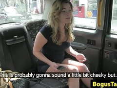 Lingerie Mania presents: Ballsucking british babe facialized by cabbie