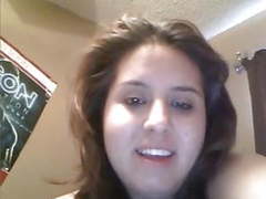TubeHardcore presents: Chubby latina hairy pussy masturbating on webcam