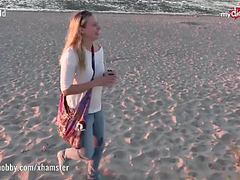 MistTube presents: My dirty hobby - hot public blowjob on the beach
