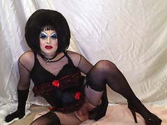 Find-Best-Shemale.com presents: Slut drag queen fucking bbc dildo
